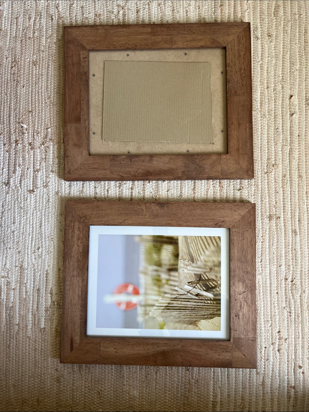 Rustic Brown Wood Picture Frame Set -